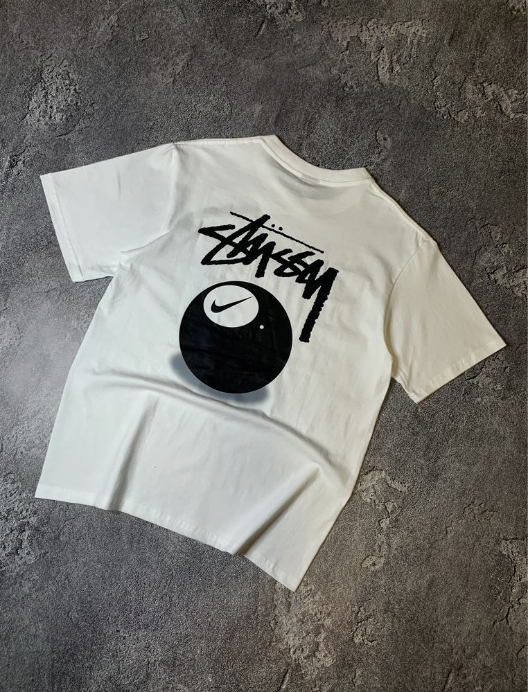 Футболка Nike x Stussy 8 Ball Tee White (M, L, XL)