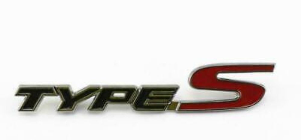 Nowy emblemat Type S znaczek Types przyklejany | dostępny przykręcany