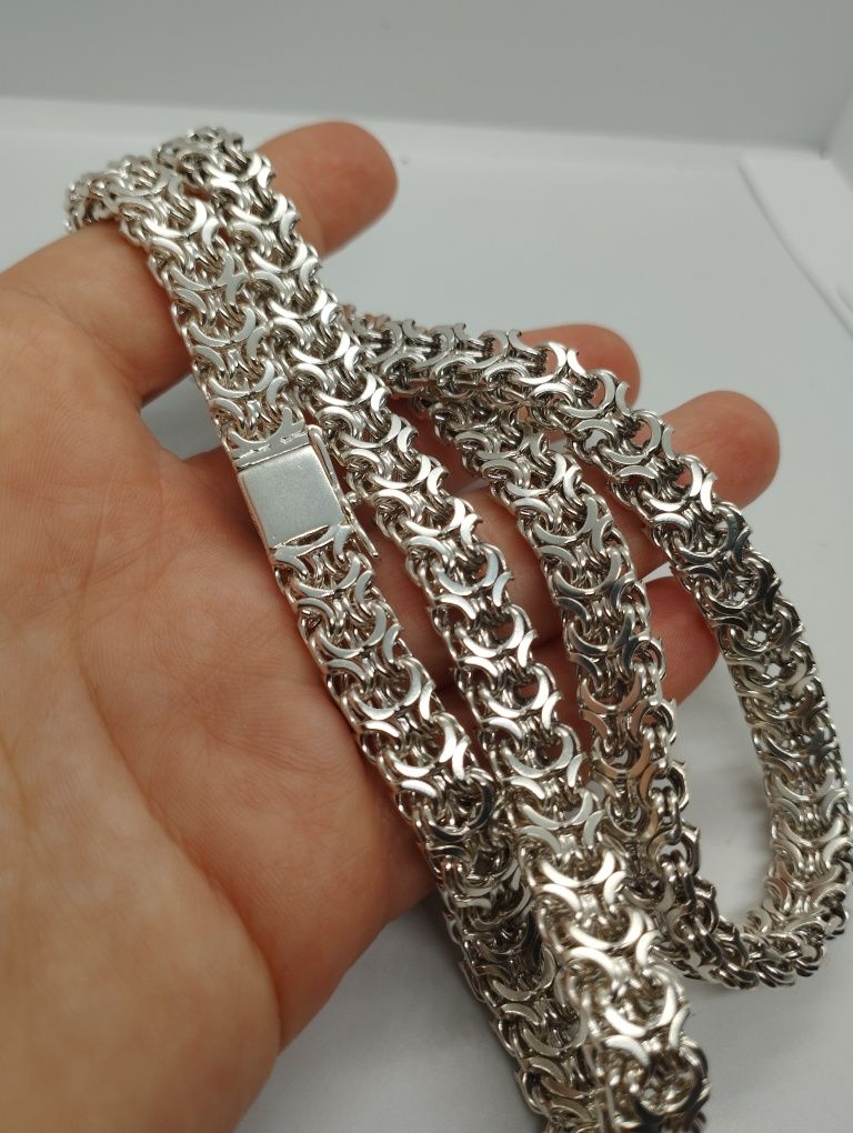 Серебряная крупная цепь 97.85 грамма 57 см