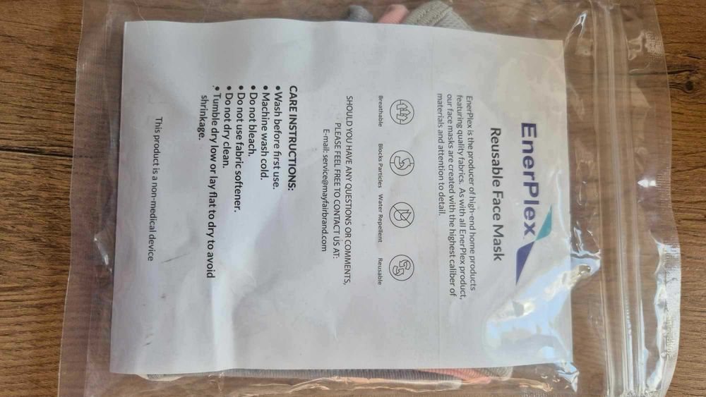 Maseczki materiałowe 3 sztuki zapakowane