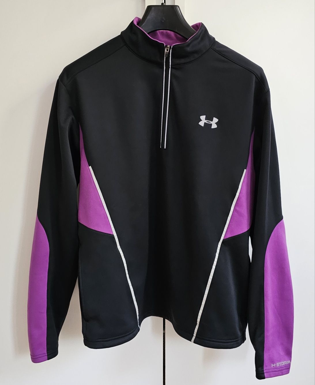 Under Armour męska bluza Dri-Fit L szybkoschnąca czarna do biegania