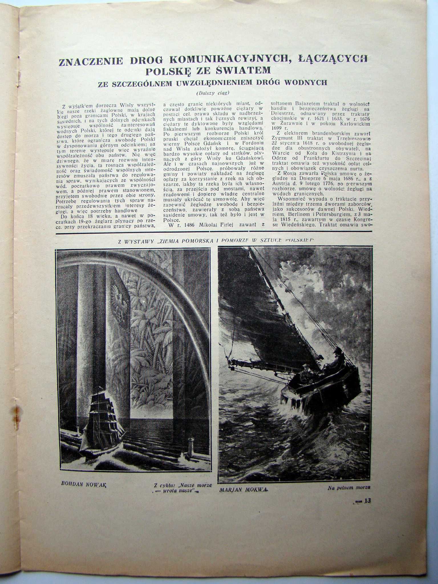 Morze - czerwiec 1933. Nr 6. Rok X. Organ Ligi Morskiej i Kolonialnej
