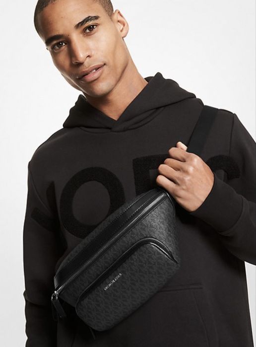 Чоловіча сумка-бананка Michael Kors Cooper Logo Black