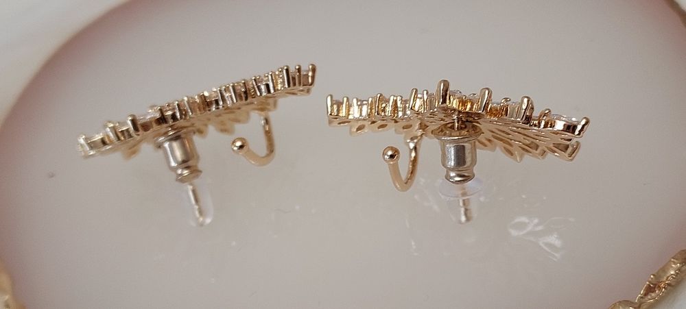 Przepiękne złote kolczyki ślubne WYPRZEDAŻ!!