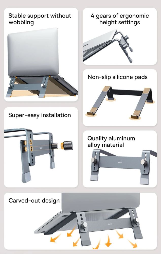 Підставка під ноутбук лептоп notebook Baseus