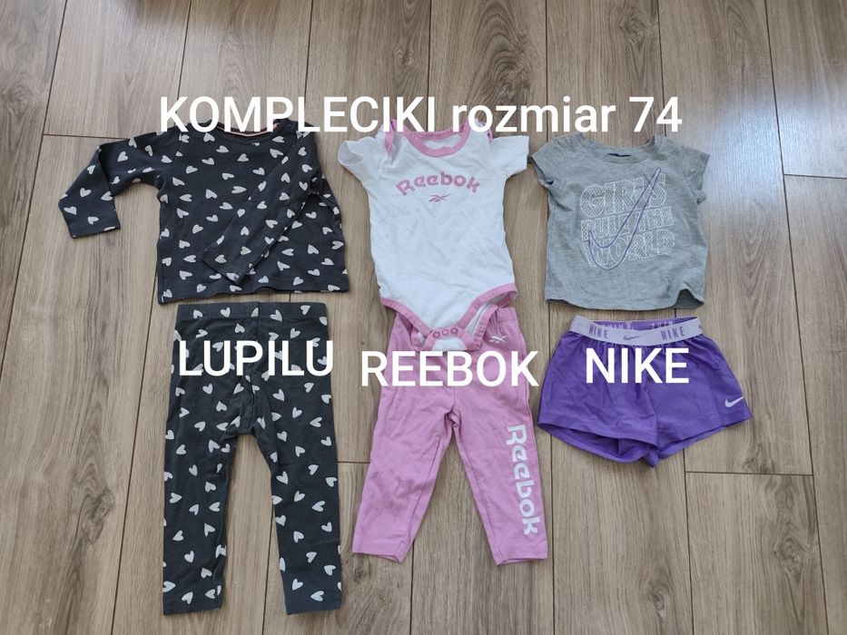 Paka ubrań dla dziewczynki rozmiar 74