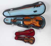 Violinos antigos decorativos