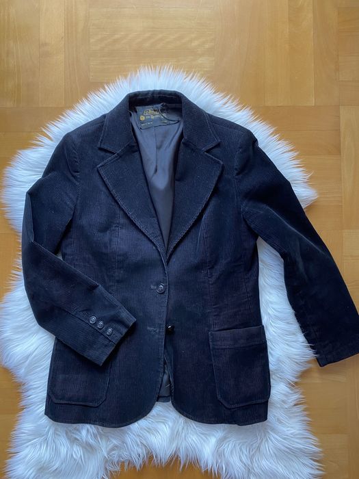 Marynarka sztruksowa żakiet damski okrycie wierzchnie
