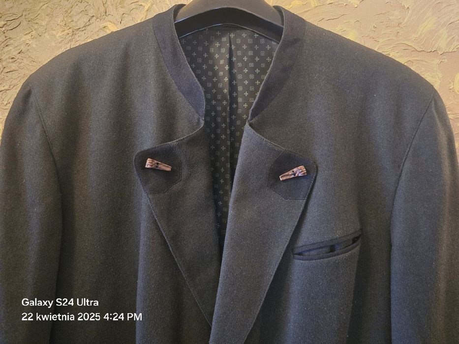 Elegancka niemiecka Kurtka marynarka myśliwska Bawaria L.Guziki rogowe