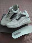 Sneakersy Na Koturnie Cross Jeans Białe, wygodne, lekkie -36, jak nowe