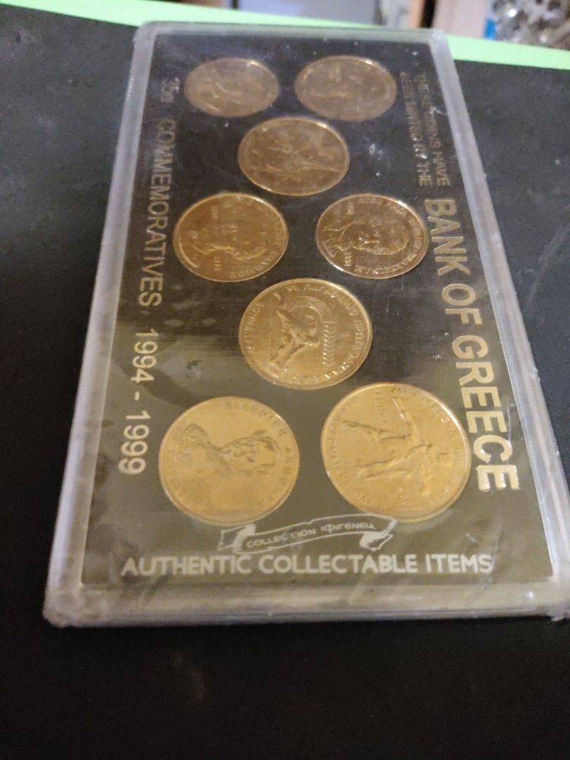 Коллекционный набор монет Греции 35a.1994-1999.UNC.