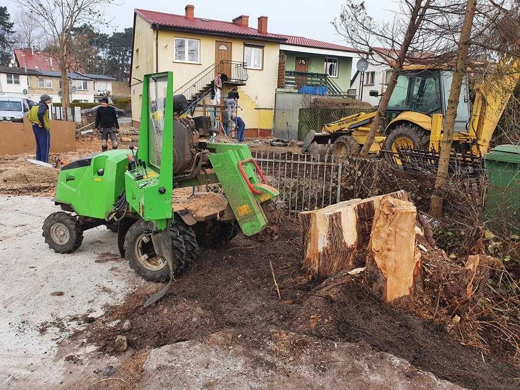 Wycinka drzew,rębak do gałęzi,FREZOWANIE PNI,podnośnik koszowy