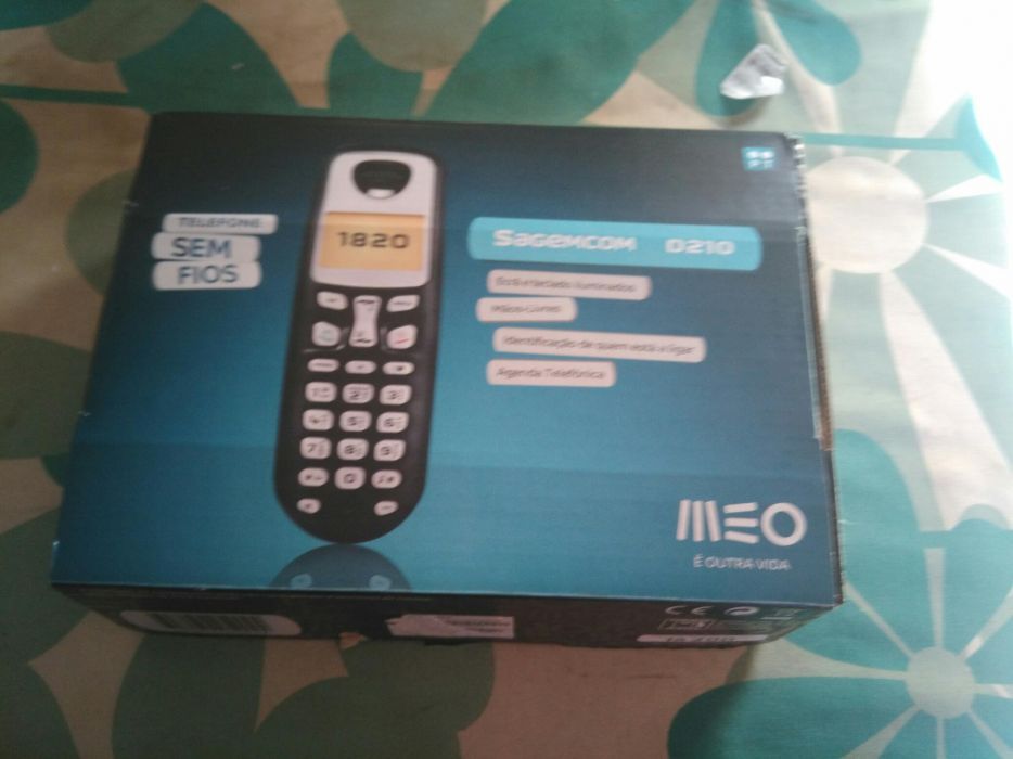 Telefone sem fios MEO novo com cabo adsl