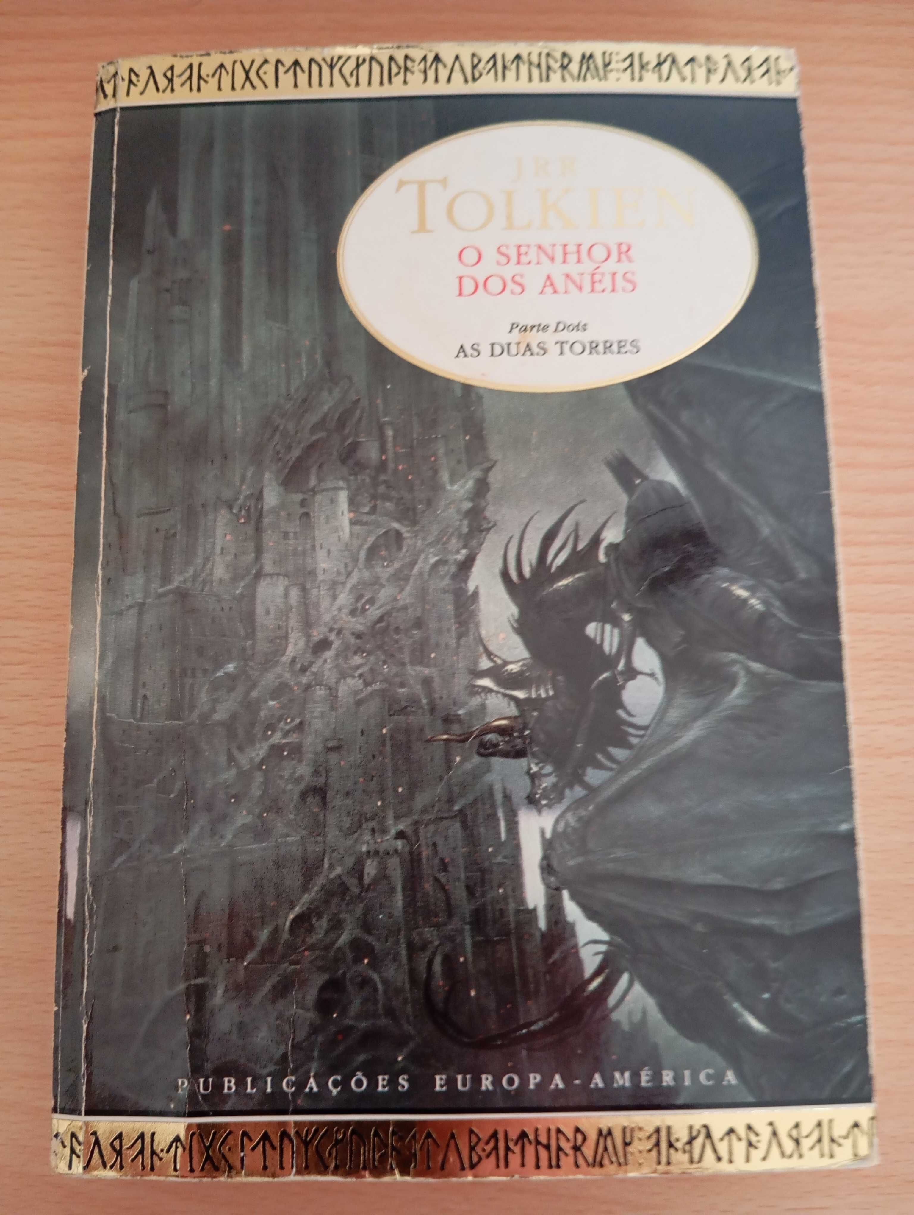 3 livros Obras JRR Tolkien Publicações Europa América