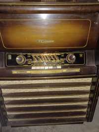Radio lampowe z gramofonem