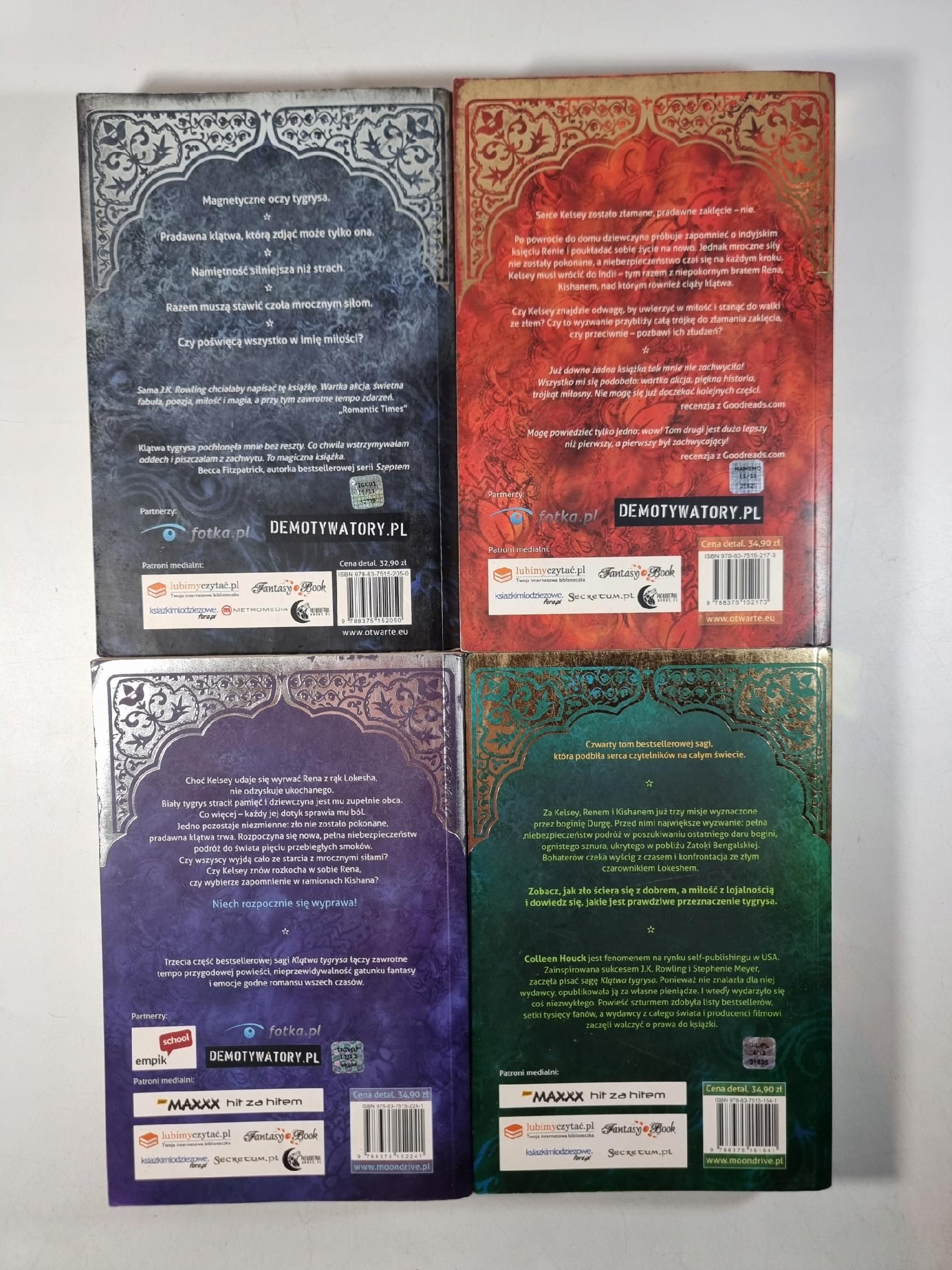 Klątwa Tygrysa 1-4 / Colleen Houck