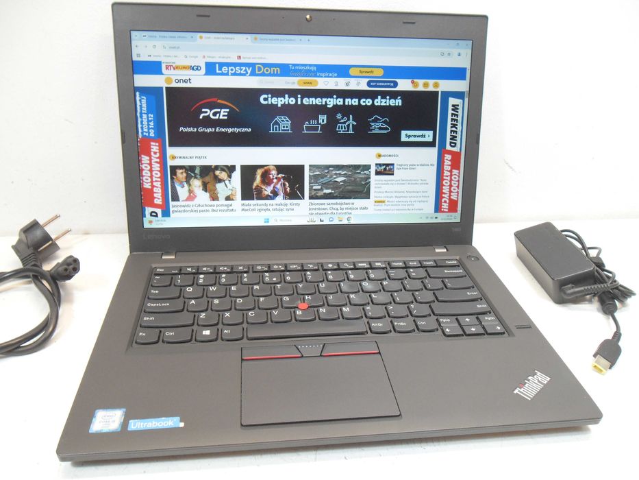 Laptop Lenovo T460 Thinkpad i5 16GB FHD W11 Gwar. 12 msc sklep JAKOŚĆ