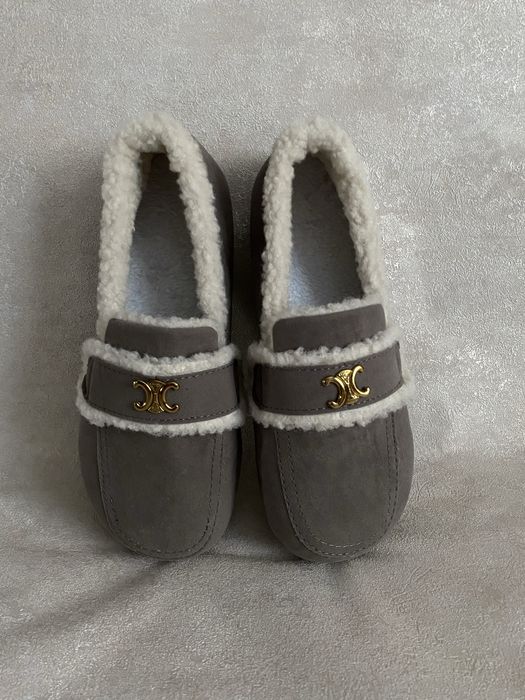 Чоботи, утеплені лофери