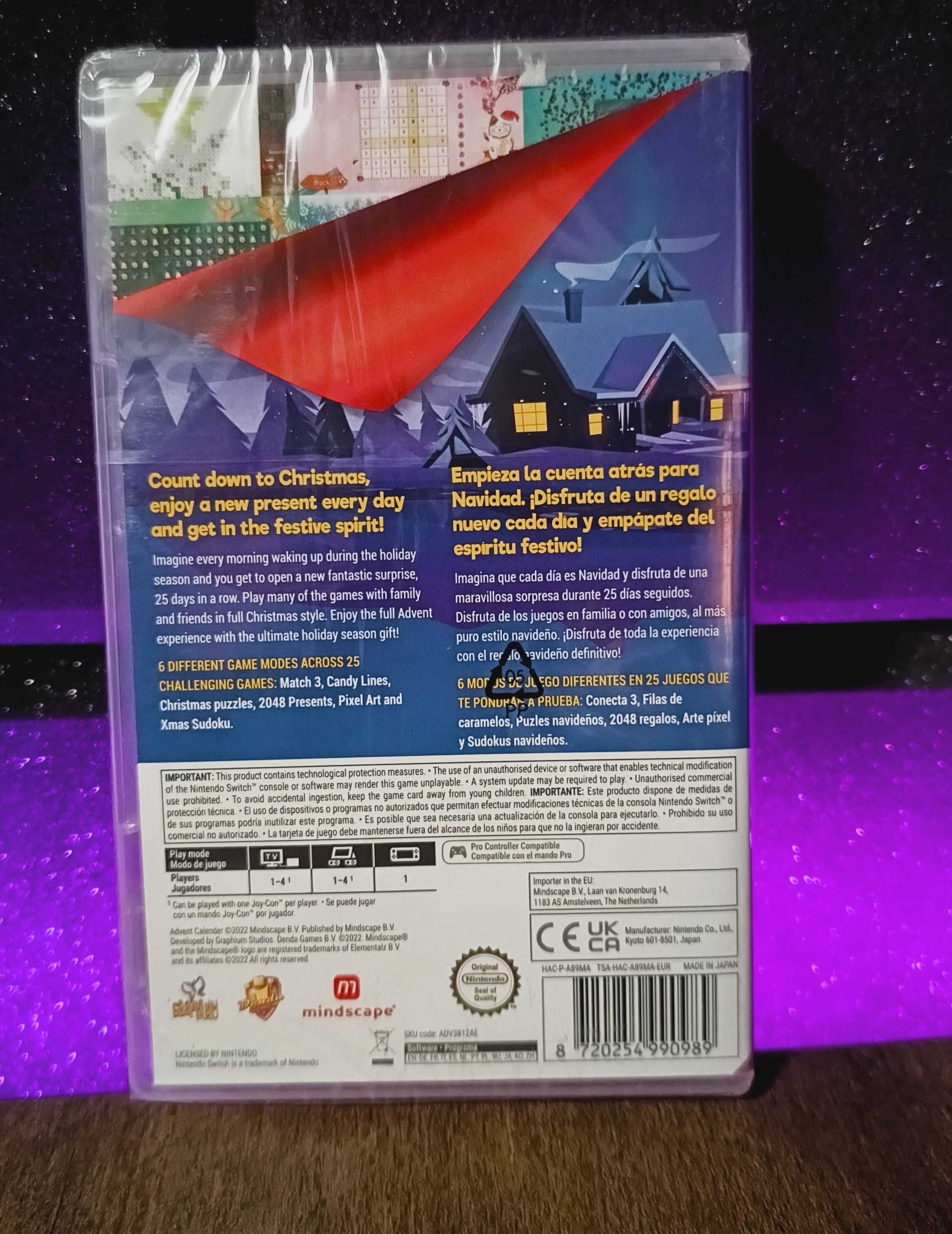 Christmas Advent Calendar Nintendo Switch - zestaw wielu gier PL!