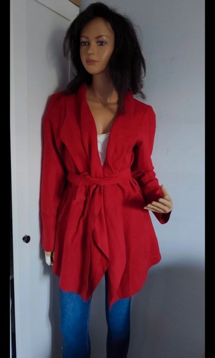 M/XL nowa, czerwona kurtka damska