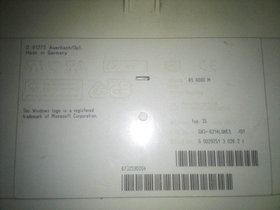 Клавиатура Nec Германия со штекером под старый компьютер