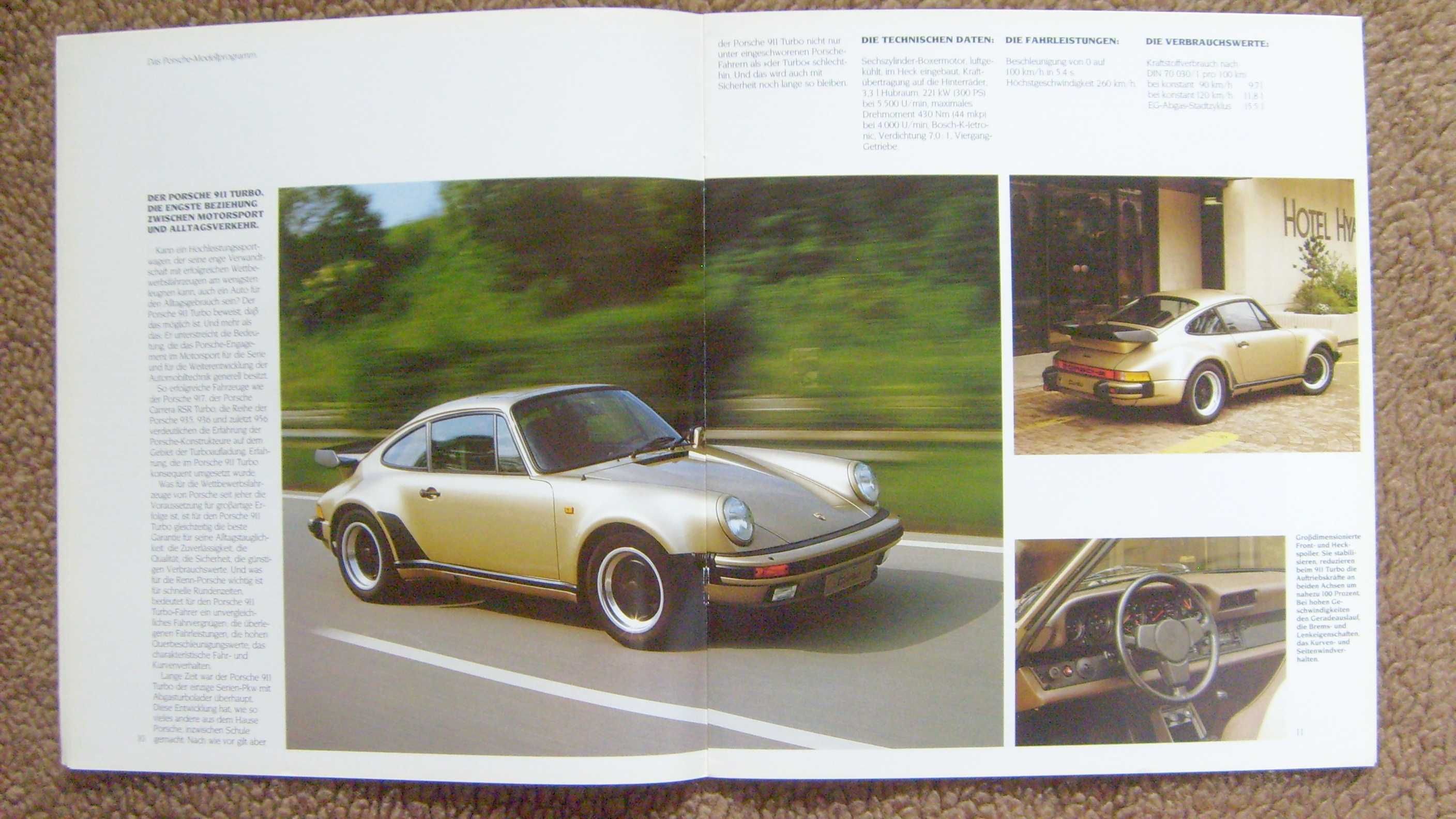 PORSCHE 1983 / 911, 924, 944, 928 prospekt 40 str., duży format, BDB-