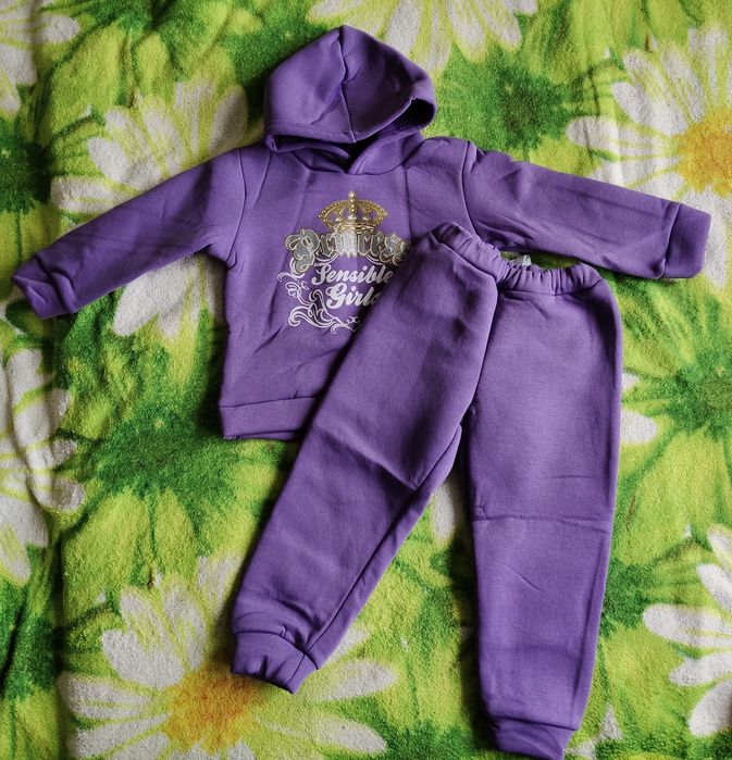 Теплый костюм трехнитка на девочку 1,5+, 2+, 3+, 4+, 5+, 6+, 7+ лет