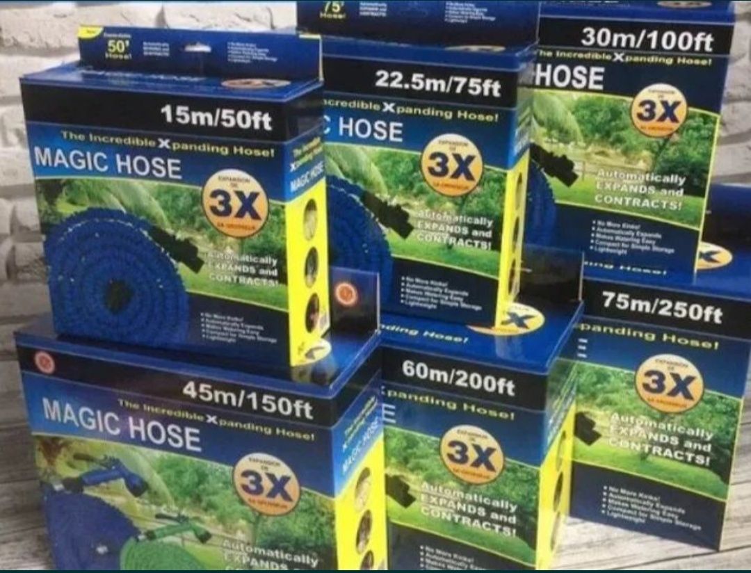 Шланг X-HOSE растягивающийся садовый 15м 30м 45 60 75м с насадкой