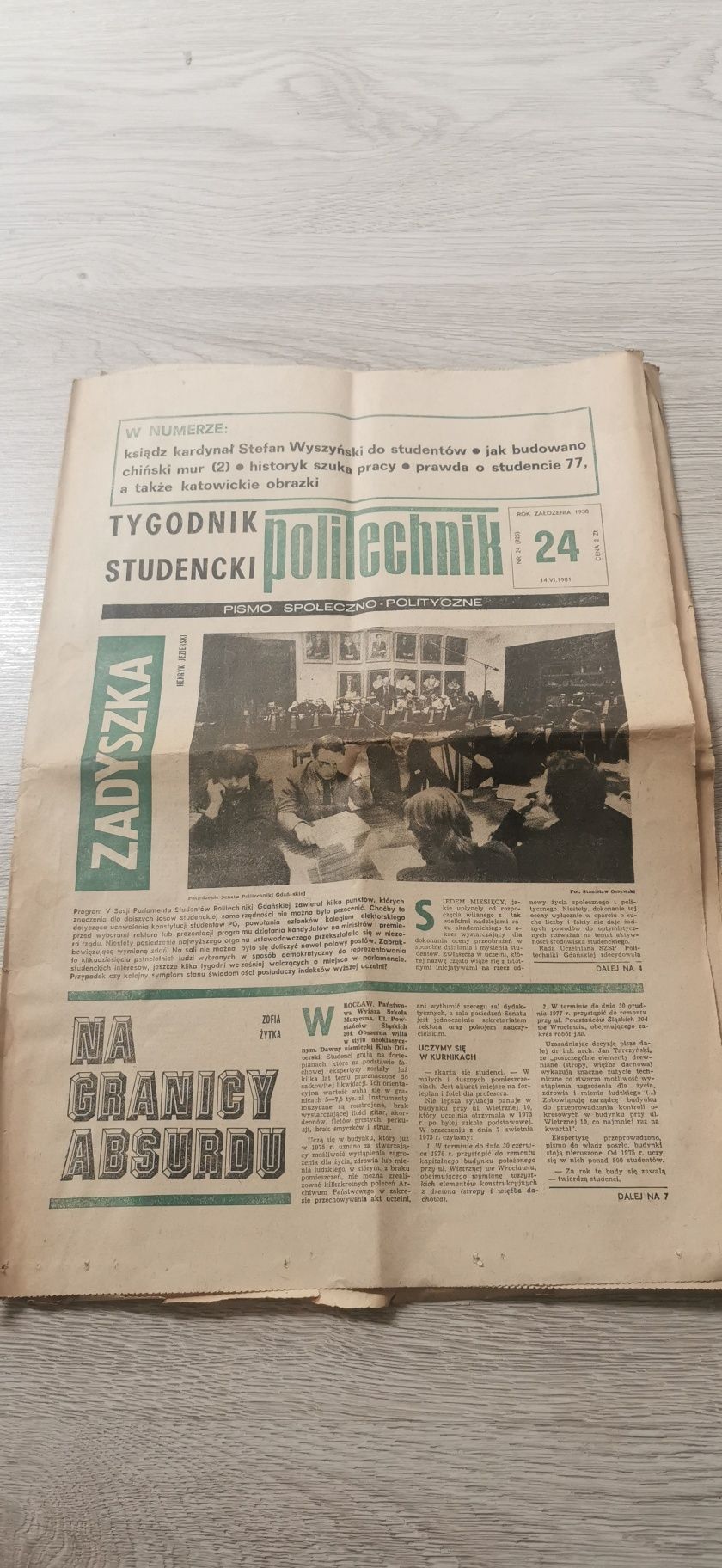 Tygodnik studencki Politechnik 1981