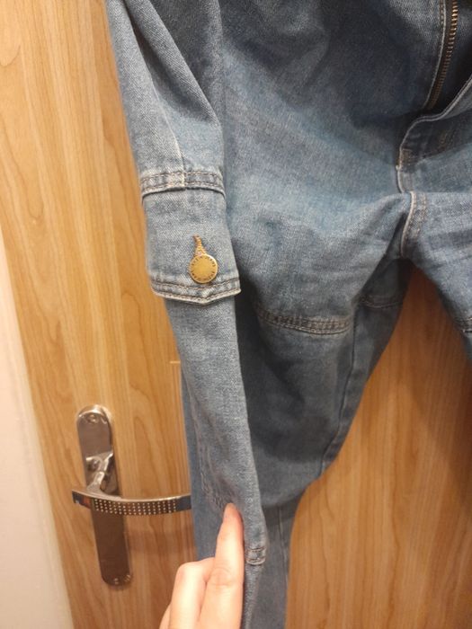 Jeansy bojowki pas 120 cm unisex