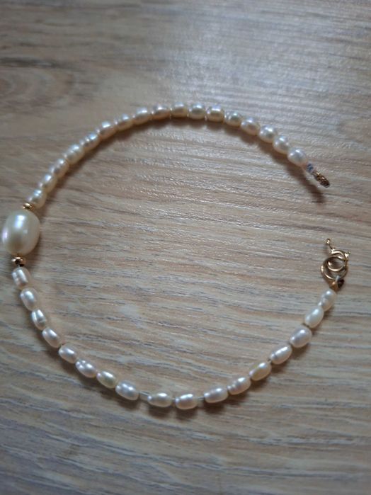 Bransoletka srebrna Pandora + bransoletka Apart perły gratis