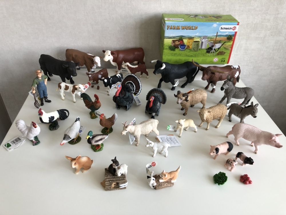 Животные фермы Schleich (Шляйх), PAPO, CollectA