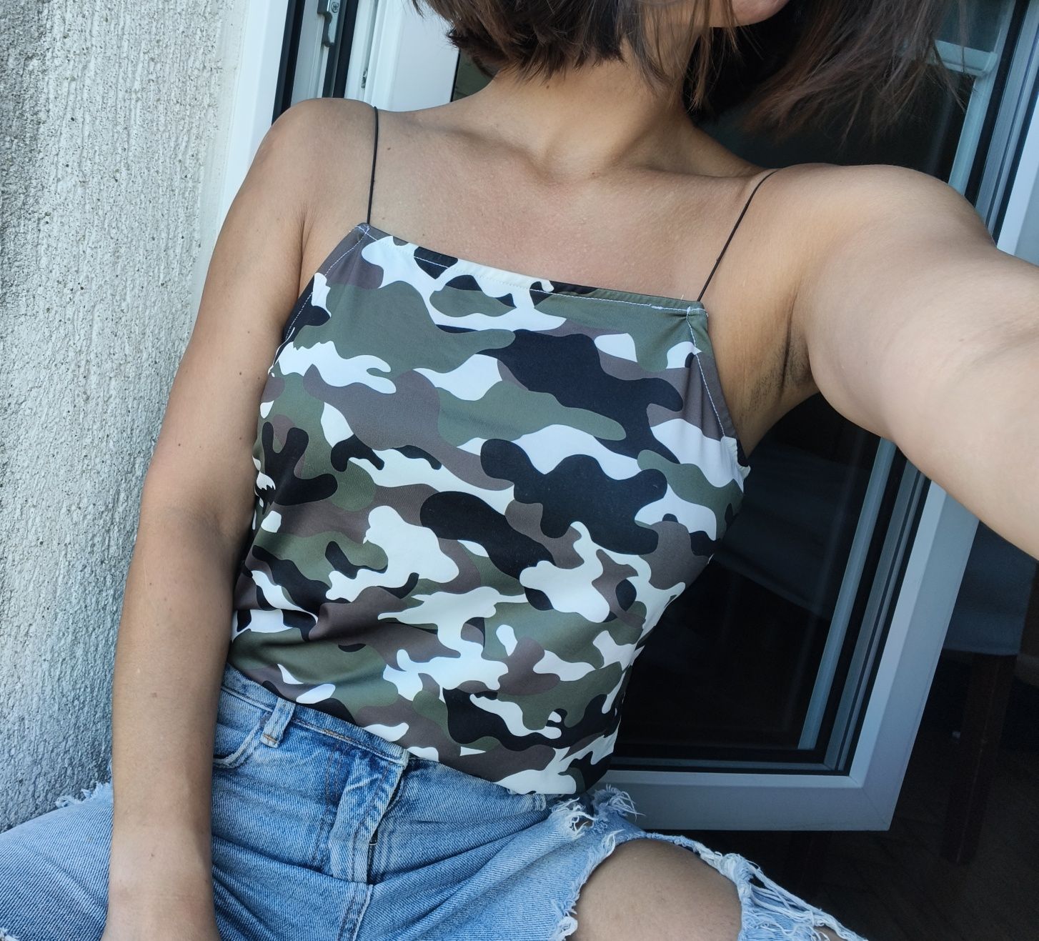 Bluzka halter Top acid koszulka spagetti M / L
