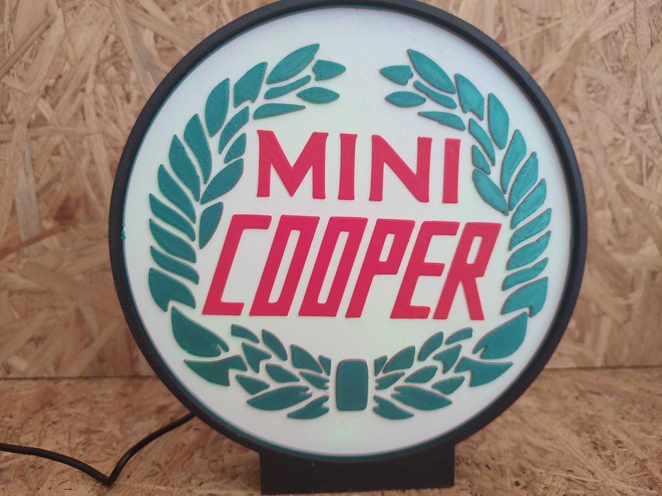 Luminária decorativa / Lightbox Mini Cooper