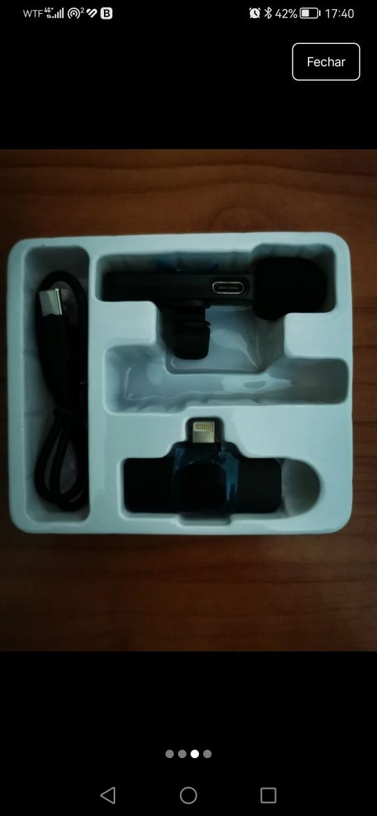 Microfone sem fio para Iphone