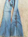 jeans dzwony szarawary