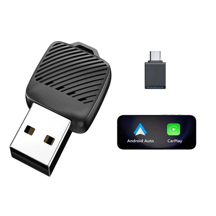 Adapter CarPlay Android Auto 2 w 1 Bezprzewodowy BT