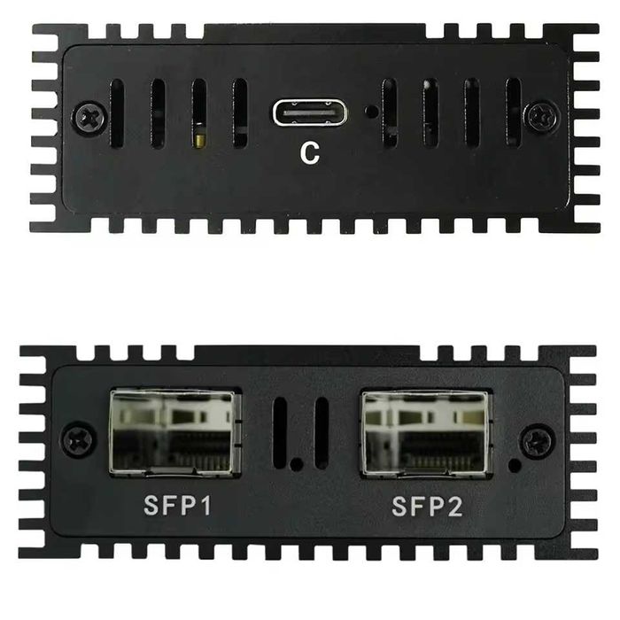 Podwójny port 10G SFP+ USB4