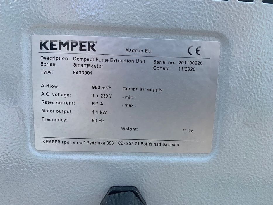 Odciąg spawalniczy KEMPER Smart Master , przejezdny, nowy, fvat 23%