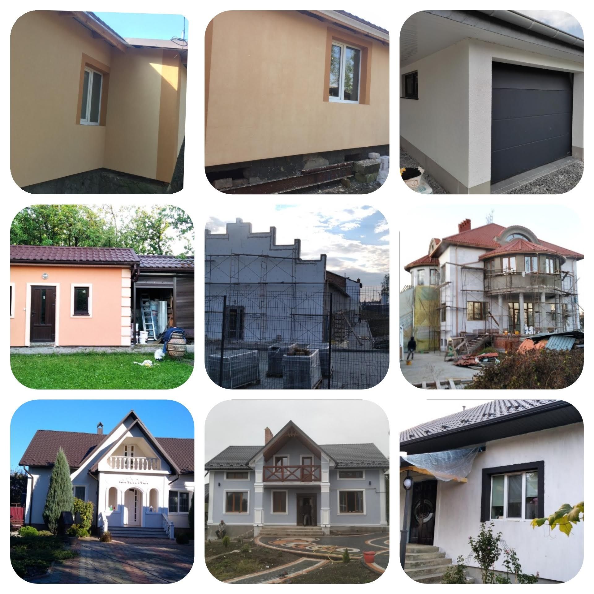 Фасадні работи утеплення будинків, фасади
