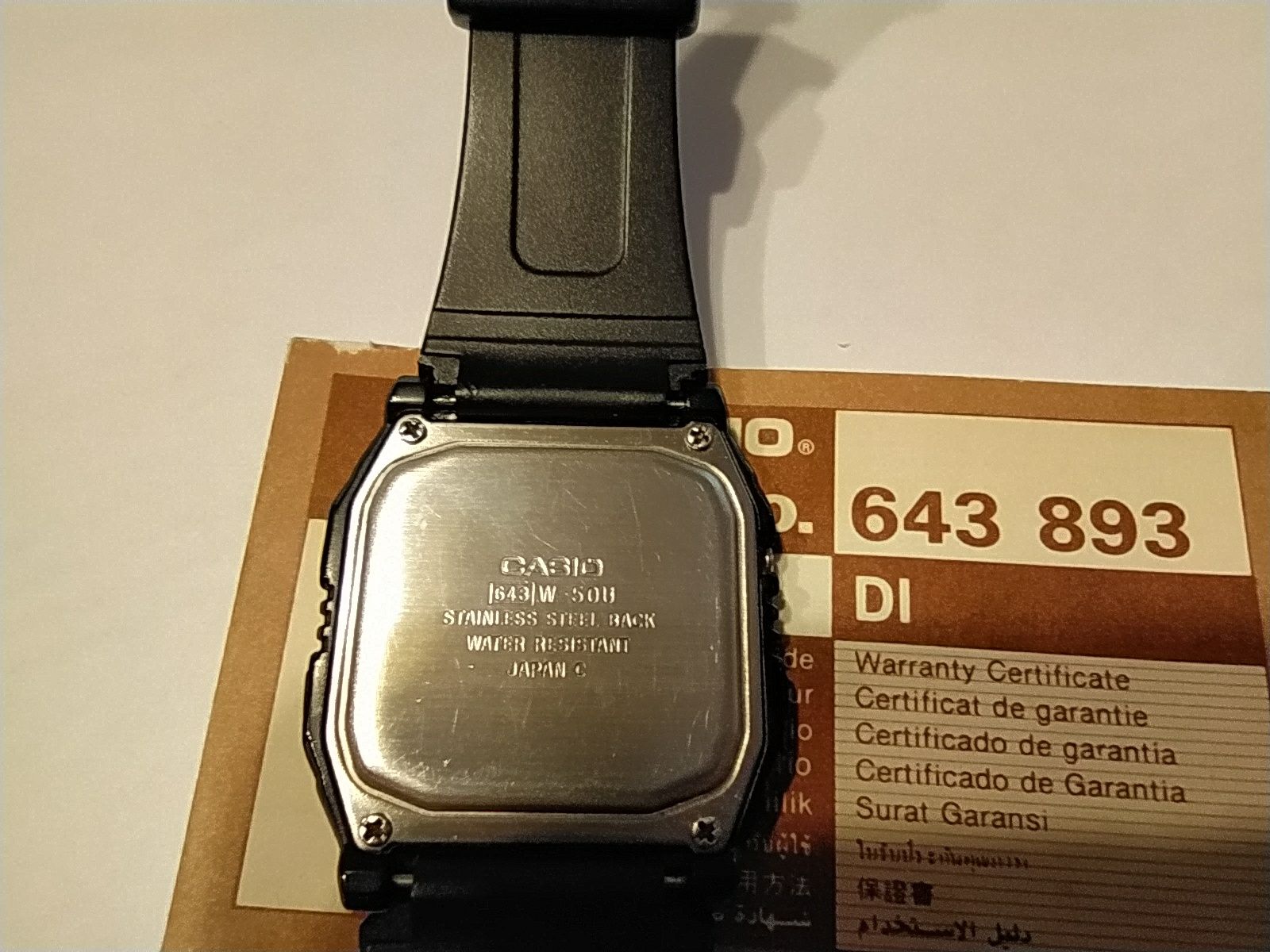 CASIO W-50U [643] World Time VINTAGE 1992 r.