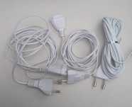 3szt Kabel / Przedłużacz 3m Bialy do lampek choinkowych,  Telefonu, la