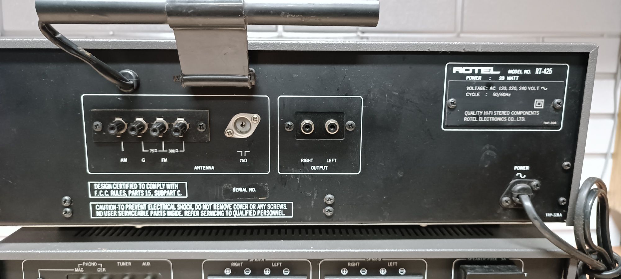 Wzmacniacz ROTEL RA-313 +Tuner ROTEL RT-425