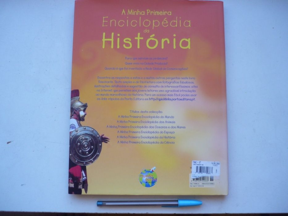 Livro juvenil A Minha 1ª Enciclopédia da História