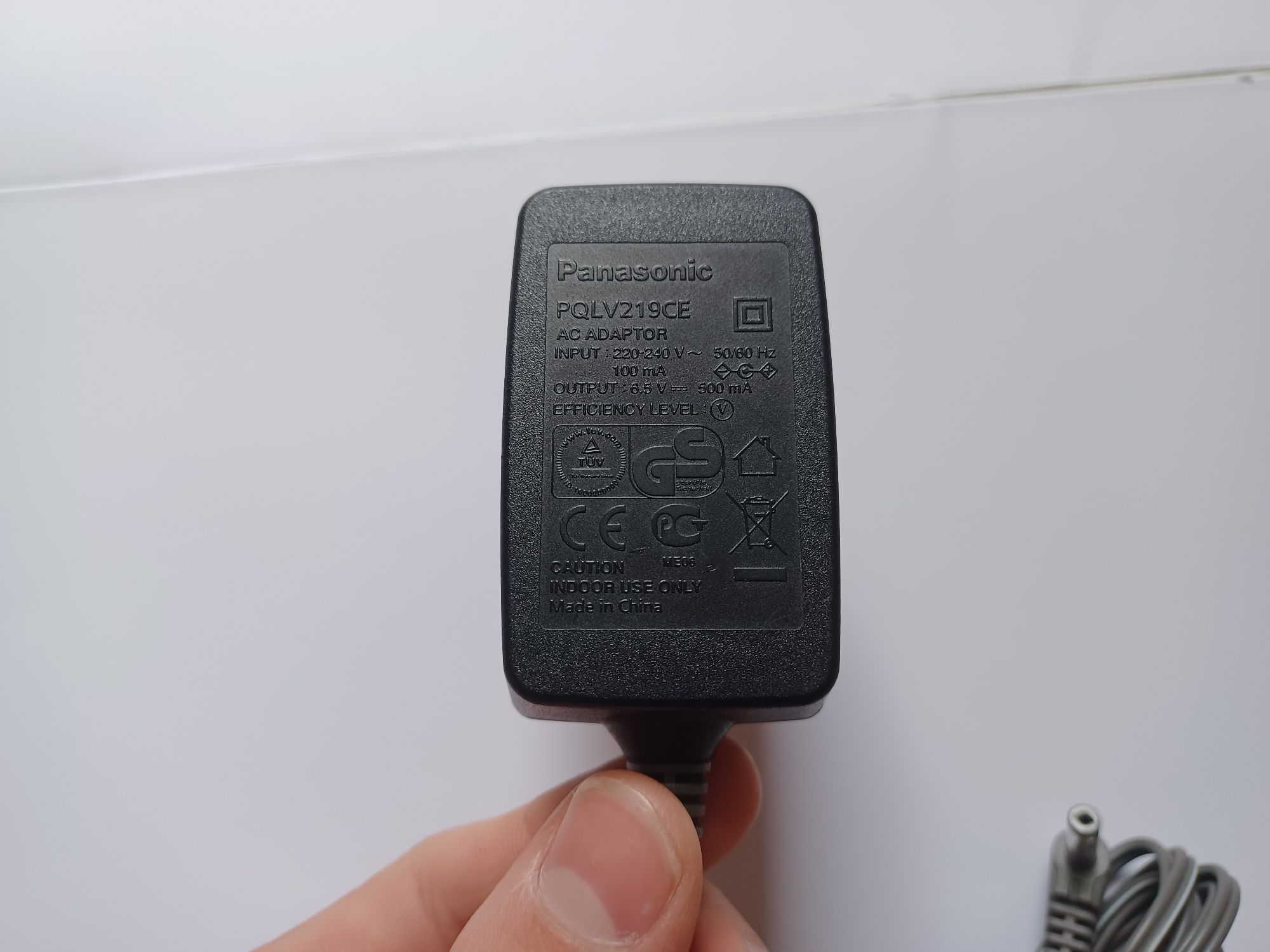 Zasilacz Ładowarka PANASONIC 6.5V 500mA PQLV219CE
