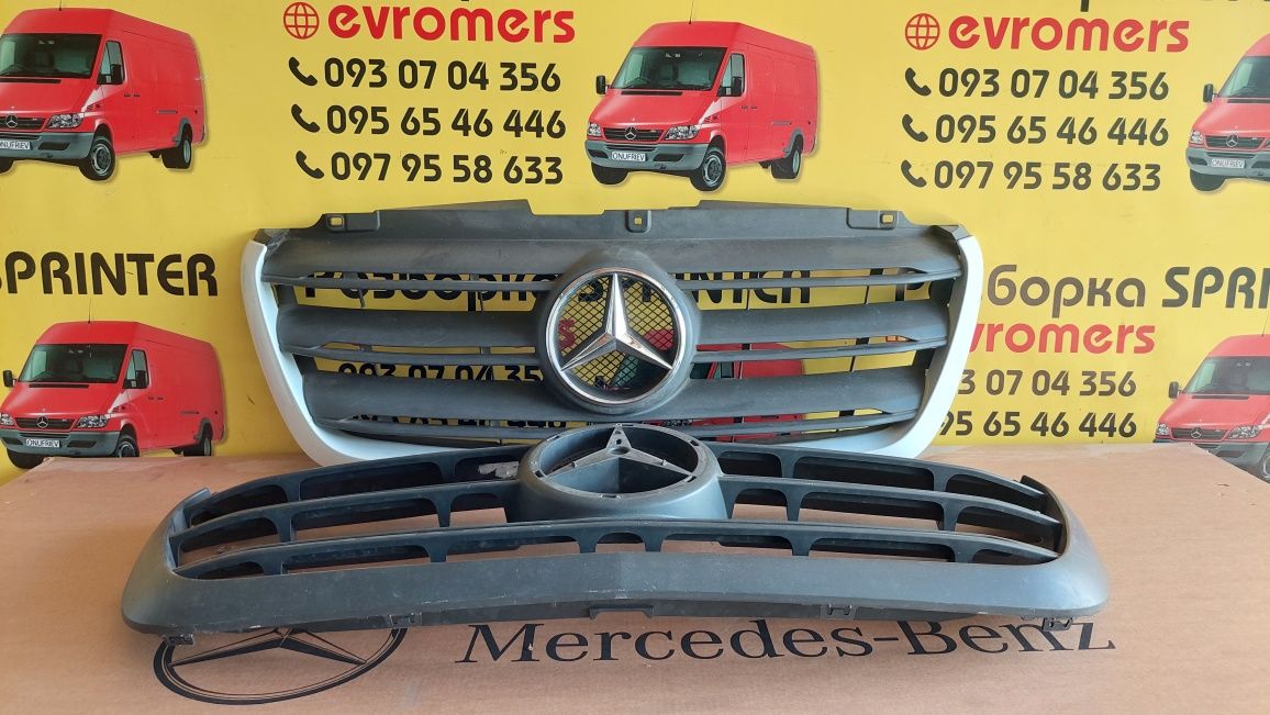 Передня решітка радіатора Mercedes Sprinter W907 w910 рестайлінг Б У