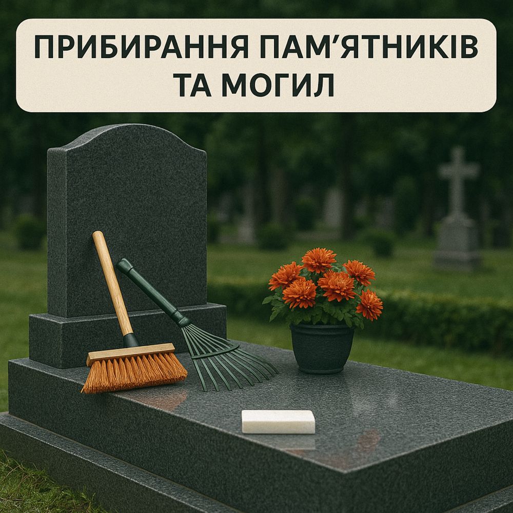 Прибирання могил та памʼятників