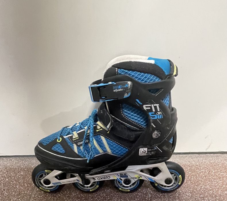 Rolki Oxelo Fit jr 5 Niebieskie + Ochraniacze Gratis