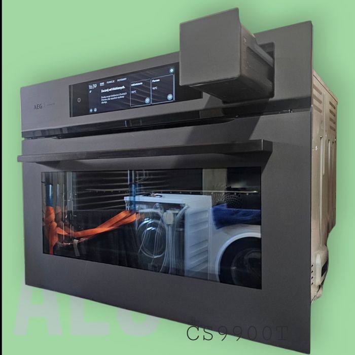 Piekarnik 45cm AEG CS9900T – SteamPro, Sous-Vide, Wi-Fi; SKLEP 12tys