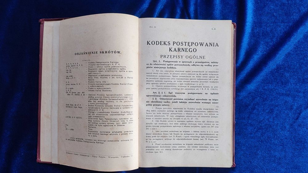 Kodeks Postępowania Karnego z Komentarzem Nisenson Siewierski 1935